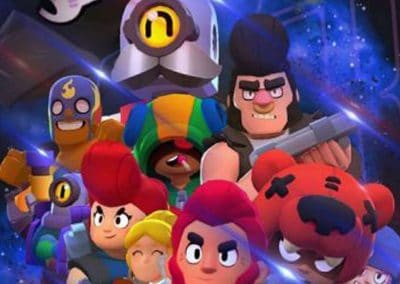 Брол Старс торта, торта със захарна картинка Brawl Stars