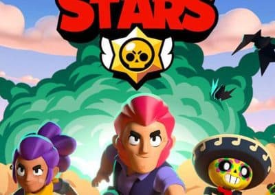 Брол Старс торта, торта със захарна картинка Brawl Stars