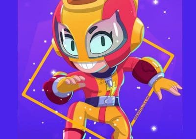 Брол Старс торта, торта със захарна картинка Brawl Stars