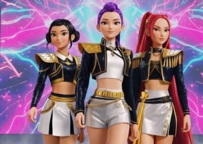 Детска торта K Pop Demon Hunter за детски рожден ден в Парти ленд София детски парти център