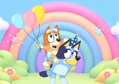 Детска торта Блуи Bluey за детски рожден ден в Парти ленд София детски парти център