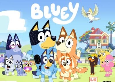 Детска торта Блуи Bluey за детски рожден ден в Парти ленд София детски парти център